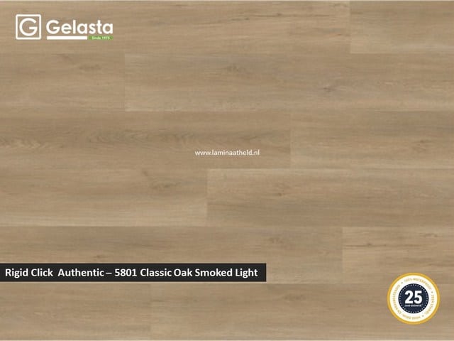 Gelasta Rigid Click Authentic - 5801 Classic Oak Smoked Light