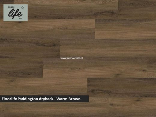 Floorlife Paddington Collection dryback pvc - Warm Brown