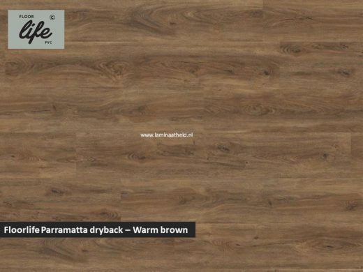 Floorlife Parramatta Collection dryback pvc - Warm Brown