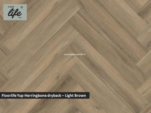 Floorlife Yup dryback pvc - Light Brown