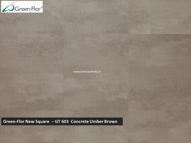 Green-Flor New Square - Concrete Umber Brown GT603