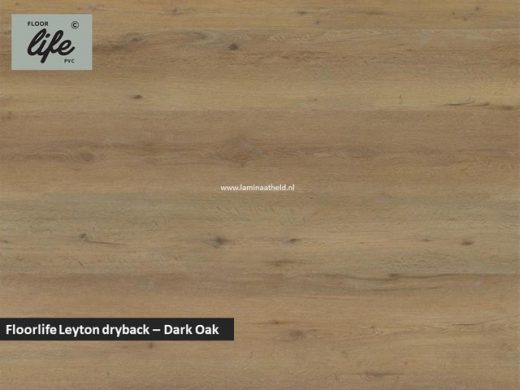 Floorlife Leyton dryback pvc - Dark Oak