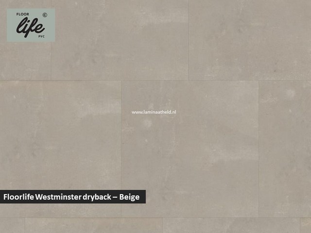 Floorlife Westminster dryback pvc - Beige