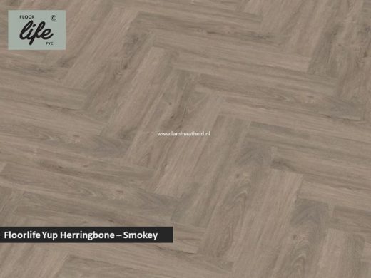 Floorlife Yup Herringbone click SRC pvc - Smoky