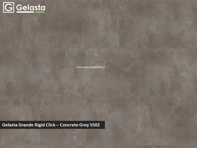 Gelasta Grande Rigid Click - Concrete Grey 5502
