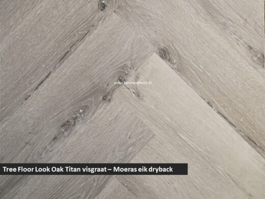 Tree Floor Look Oak Titan dryback visgraat - Moeras eik