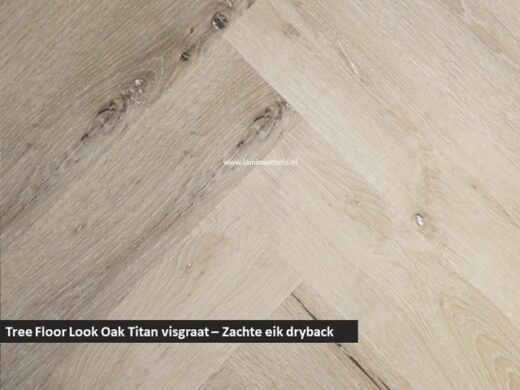 Tree Floor Look Oak Titan dryback visgraat - Zachte eik