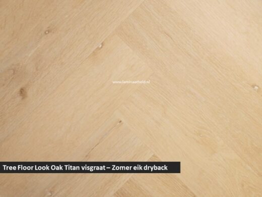 Tree Floor Look Oak Titan dryback visgraat - Zomer eik