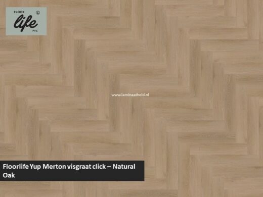 Floorlife Merton visgraat click pvc - Natural Oak