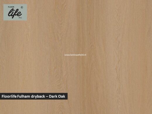 Floorlife Fulham dryback pvc - Dark Oak