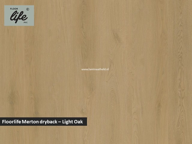 Floorlife Merton dryback pvc - Light Oak