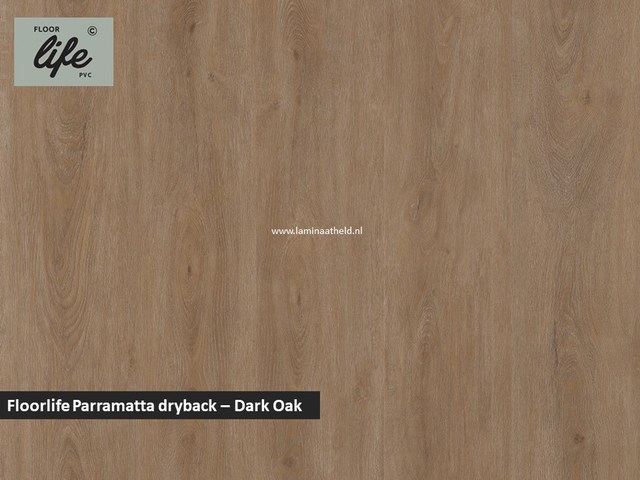 Floorlife Parramatta Collection dryback pvc - Dark Oak