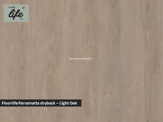 Floorlife Parramatta Collection dryback pvc - Light Oak