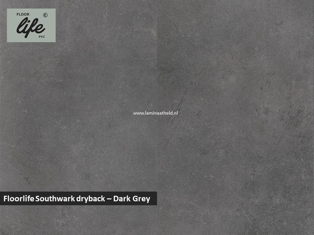 Floorlife Southwark dryback pvc - Dark Grey