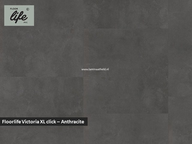 Floorlife Victoria XL click pvc - Anthracite