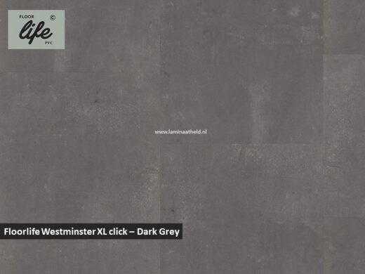 Floorlife Westminster Xl click pvc - Dark Grey