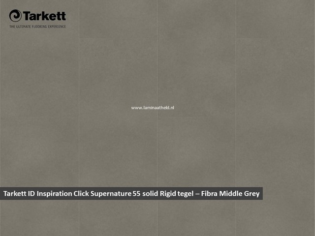 Tarkett Supernature Solid Rigid Click - Fibra Middle grey