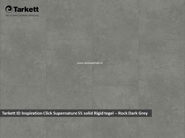 Tarkett Supernature Solid Rigid Click - Rock Dark Grey
